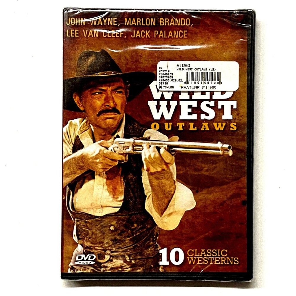 Wild West Outlaws: 10 Classic Westerns (DVD) Sealed